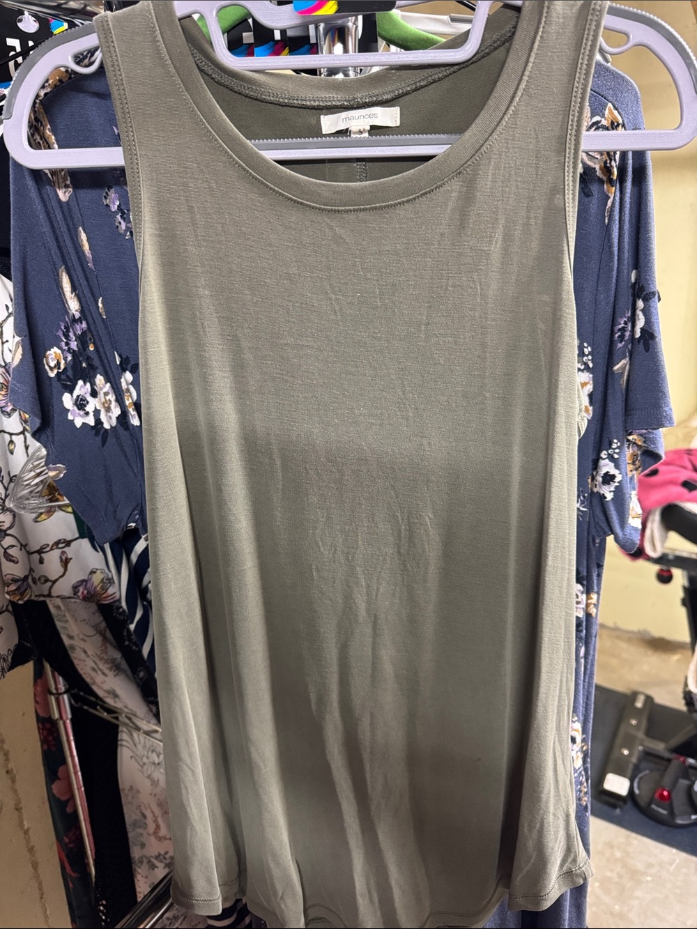 Maurices Olive Green Scoop Neck Tank Top
